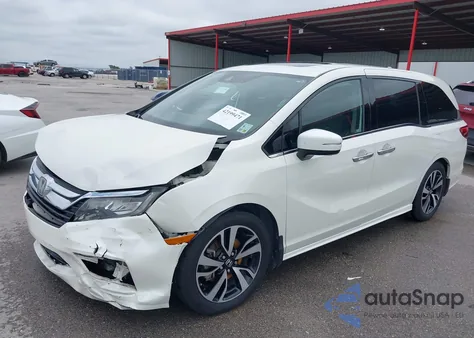 2019 Honda Odyssey Elite z USA, uszkodzony, nr VIN 5FNRL6H98KB062058